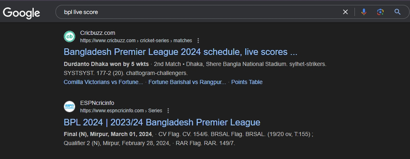 Bangladesh Premier League Live Score Updates