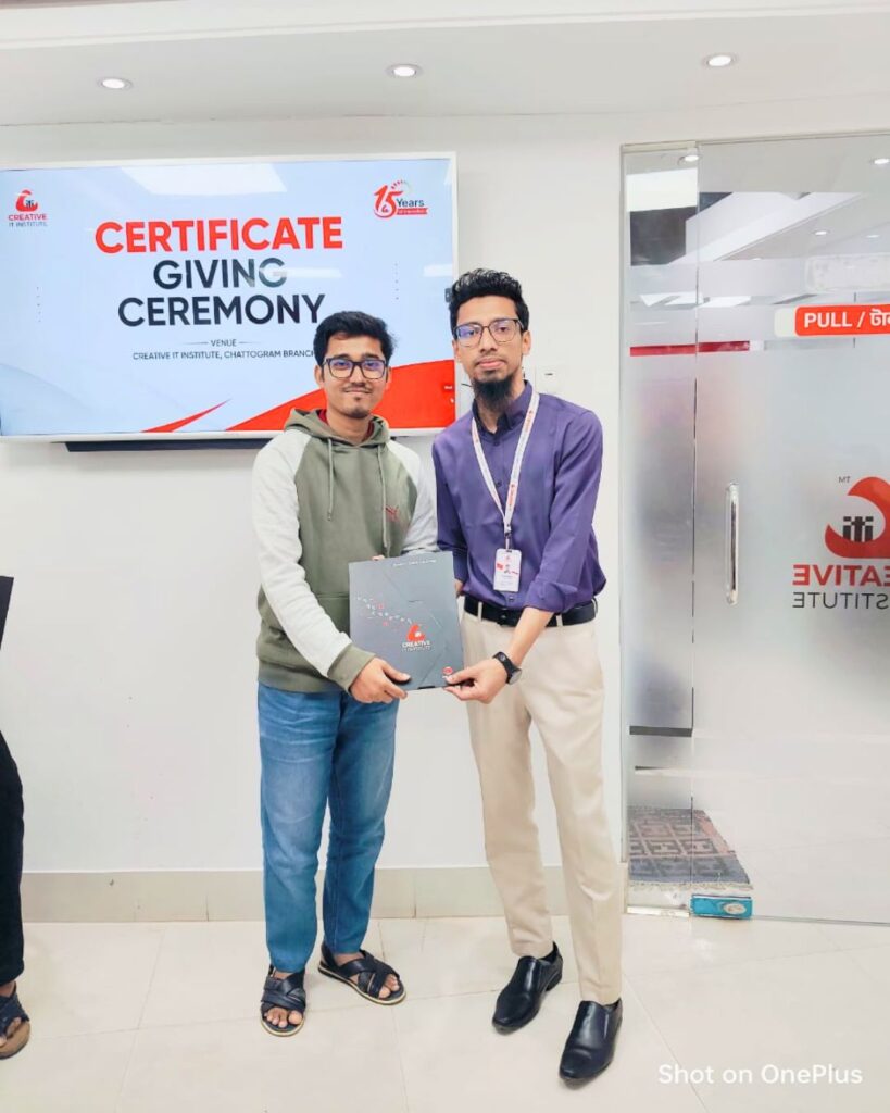 MH Shamim Bhuiyan is a certified best seo expert and web development, accredited by Creative IT Institute.