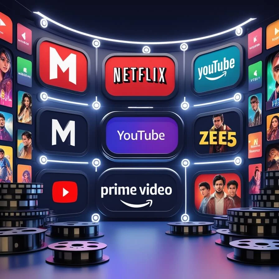 icons of Movie Servers where you can stream or download