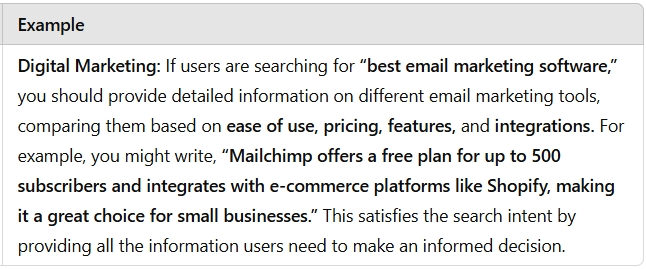 Align Content with User Intent