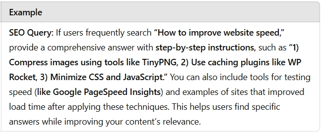 Directly Address User Queries