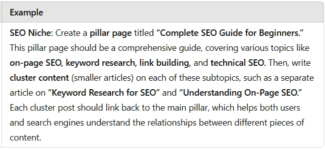 Organize Your Content with the Pillar-Cluster Model which build topical authority and semantic seo