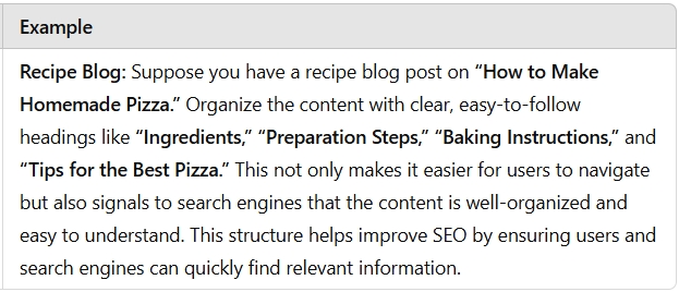 Structure Content for Easy Navigation